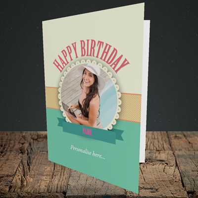 Picture of Roses, Birthday Design, Portrait Greetings Card