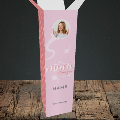 Picture of Not Swallowing, Mother's Day Design, Upright Bottle Box