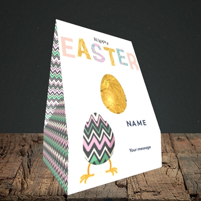 Picture of Happy Walking Egg(Without Photo), Easter Design, Truffle Easter Egg