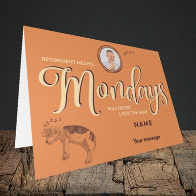 Picture of Mondays, Retirement Design, Landscape Greetings Card